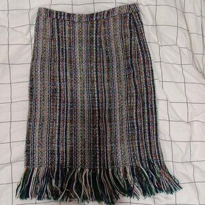 Maeve by Anthropologie multi wool tweed skirt size 6